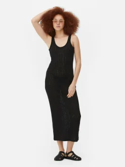 Robe Mi-longue En Crochet