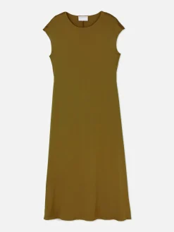 Robe Mi-longue En Satin The Edit