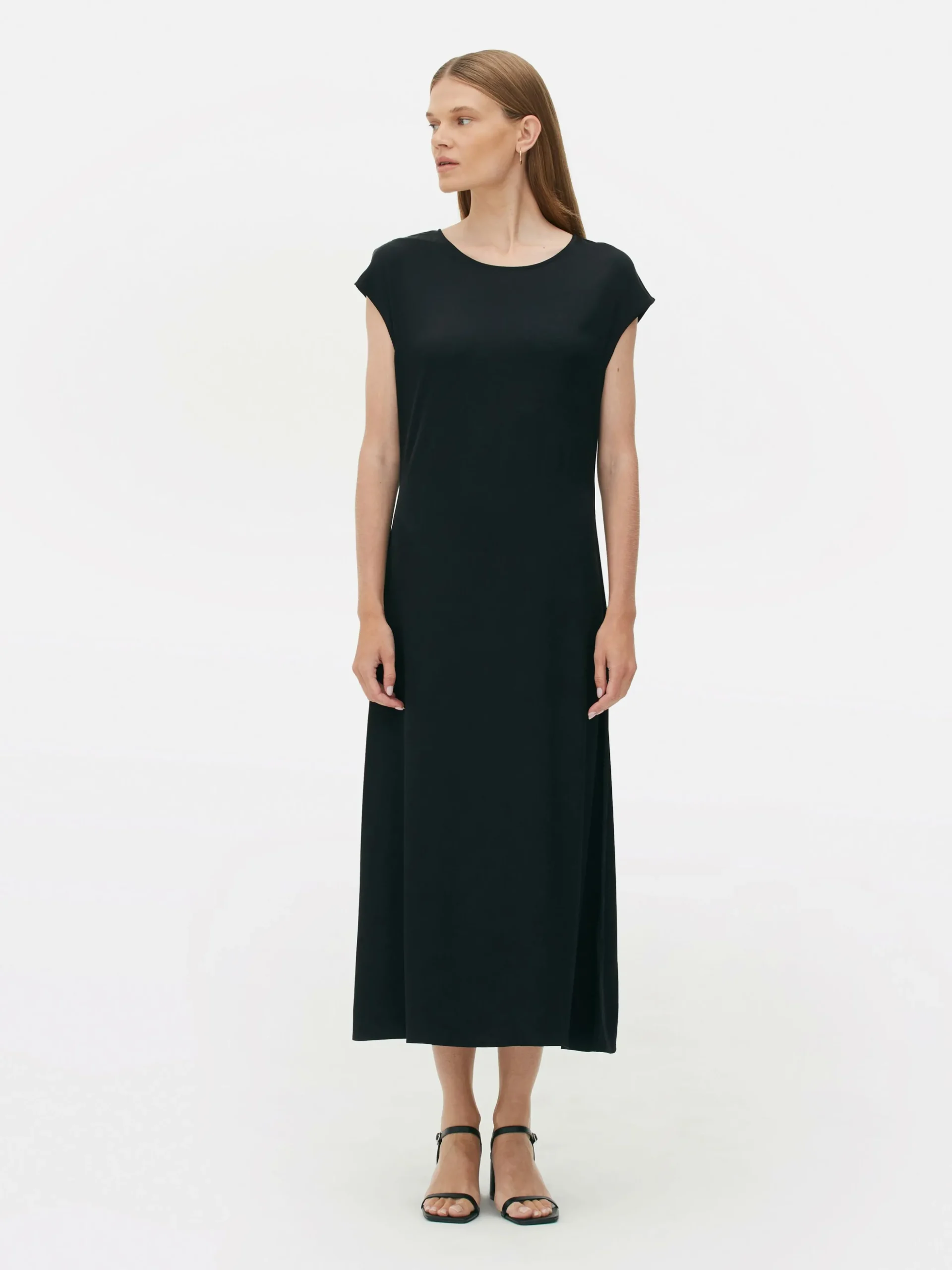 Robe Mi-longue En Satin The Edit