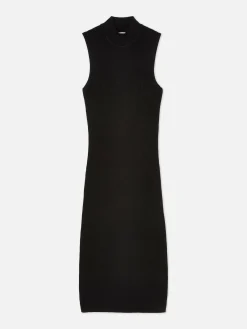 Robe Mi-longue Sans Manches En Maille