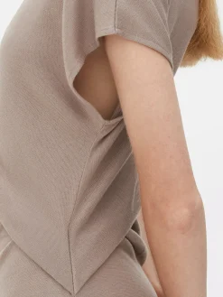 Robe Mi-longue Torsadée En Jersey The Edit