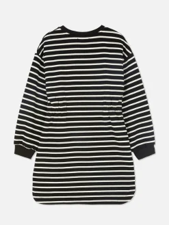 Robe Sweat-shirt à Rayures