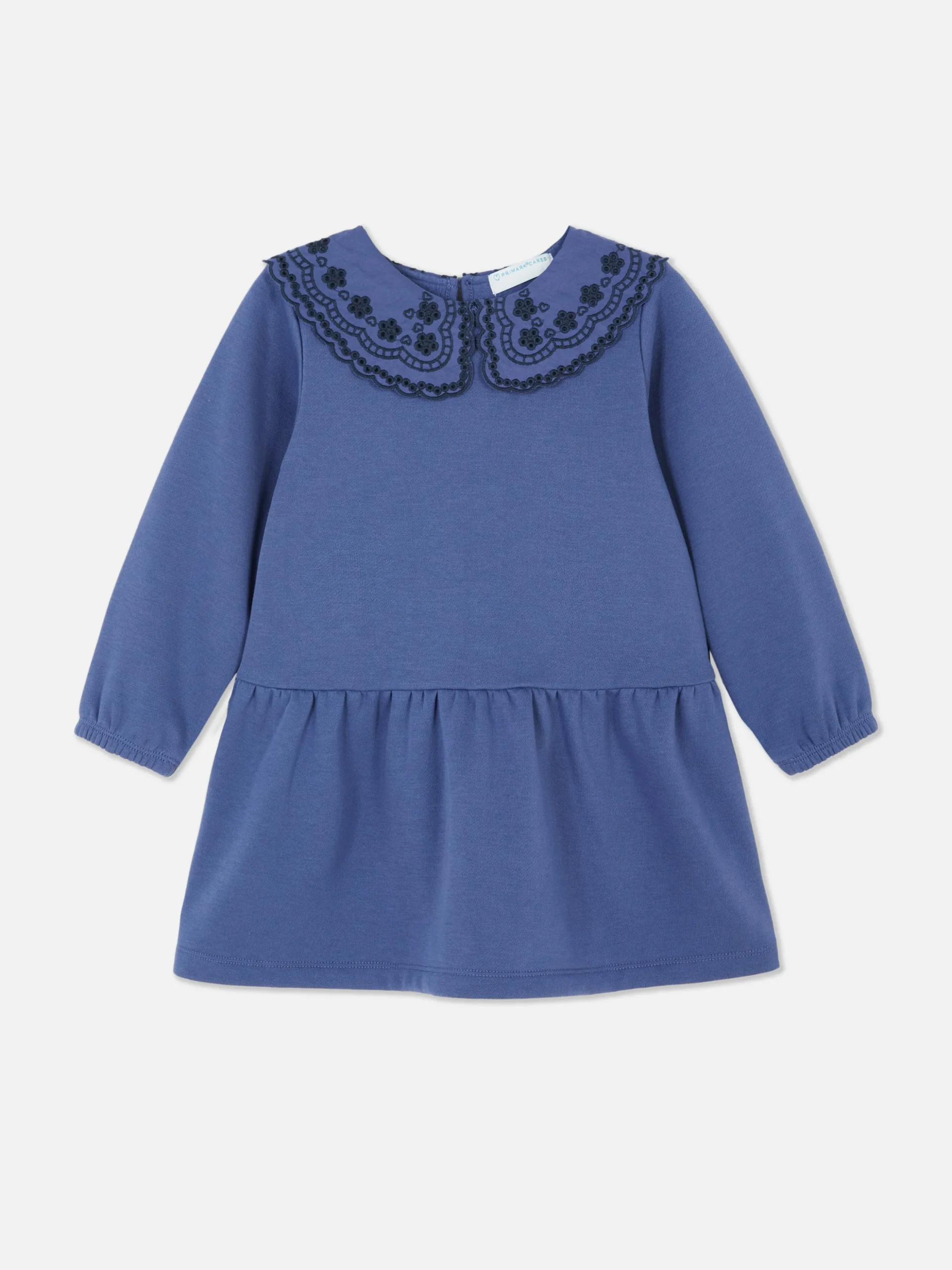 Robe Sweat-shirt En Broderie Anglaise