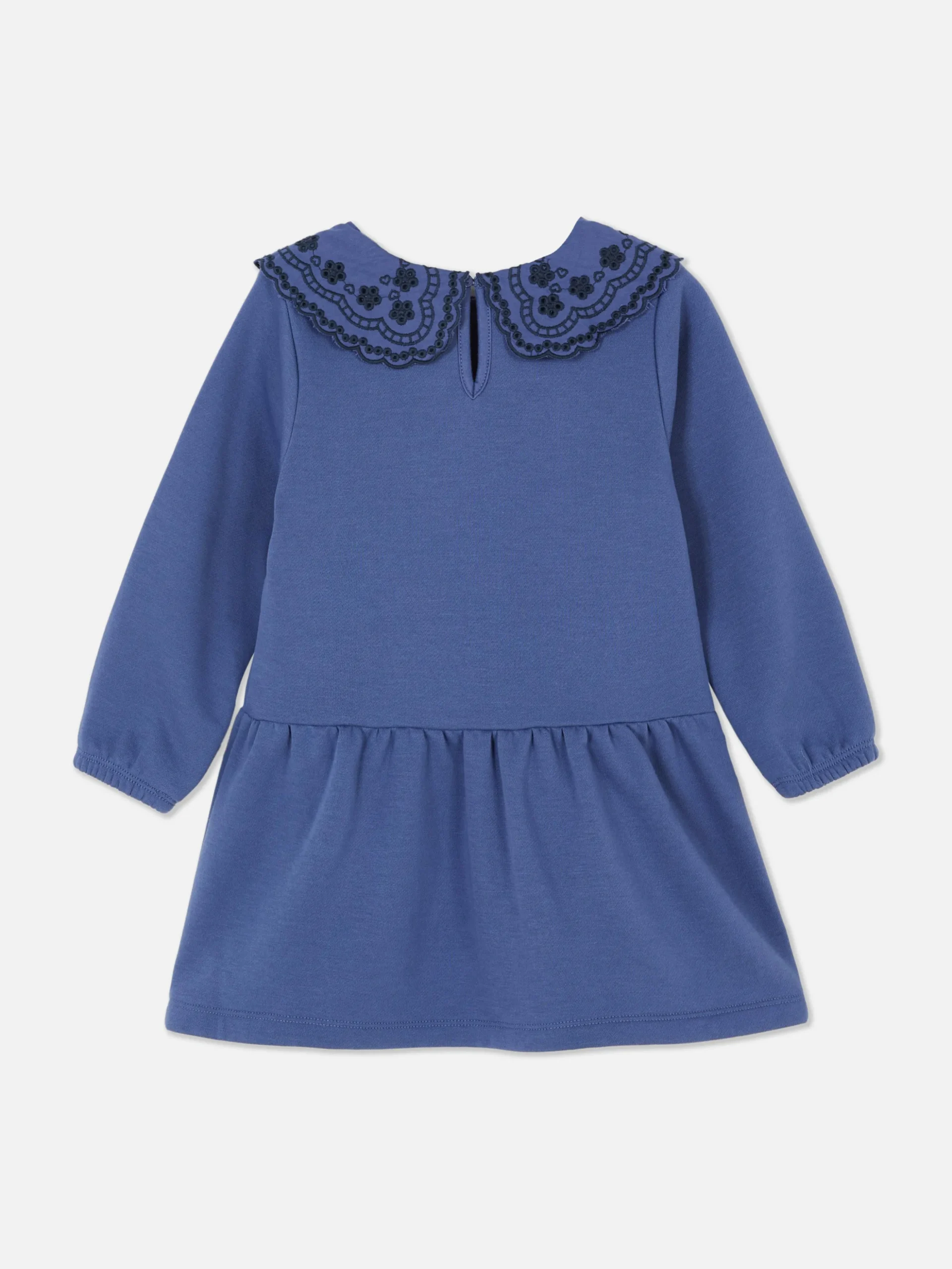 Robe Sweat-shirt En Broderie Anglaise