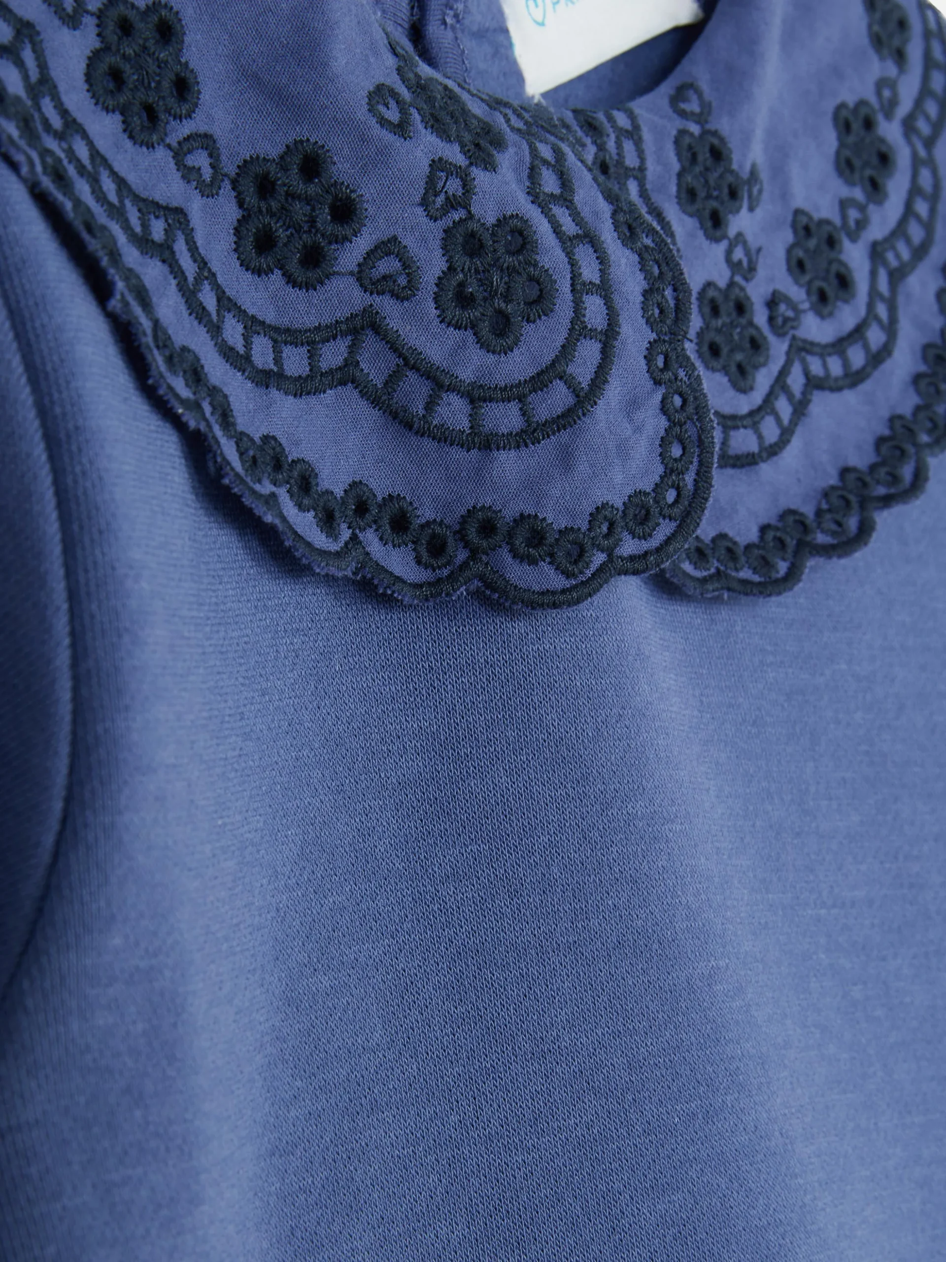 Robe Sweat-shirt En Broderie Anglaise