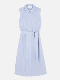 Robe-chemise Mi-longue Sans Manches