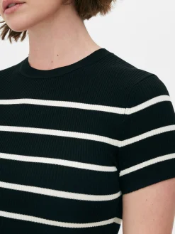 Robe-pull Mi-longue à Manches Courtes