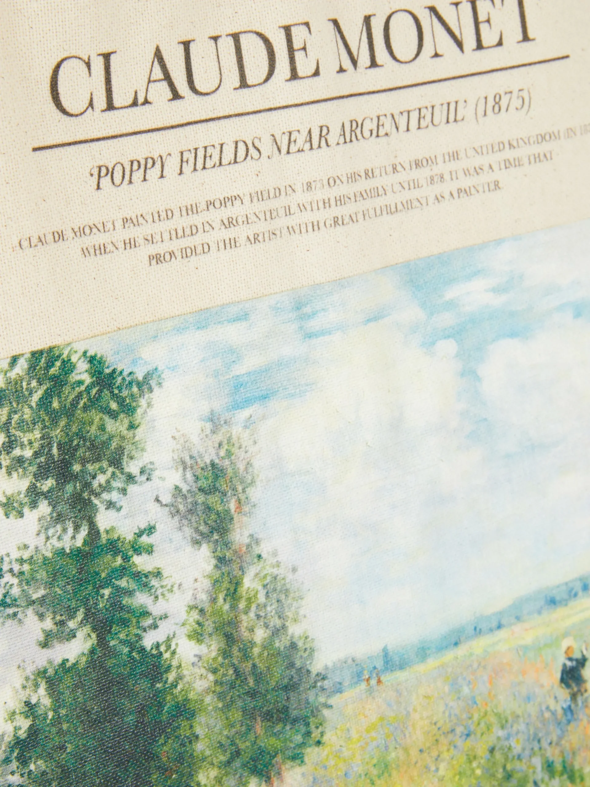 Sac En Toile Claude Monet