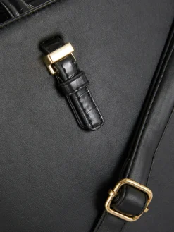 Sac Fourre-tout à Pochette Amovible En Simili Cuir