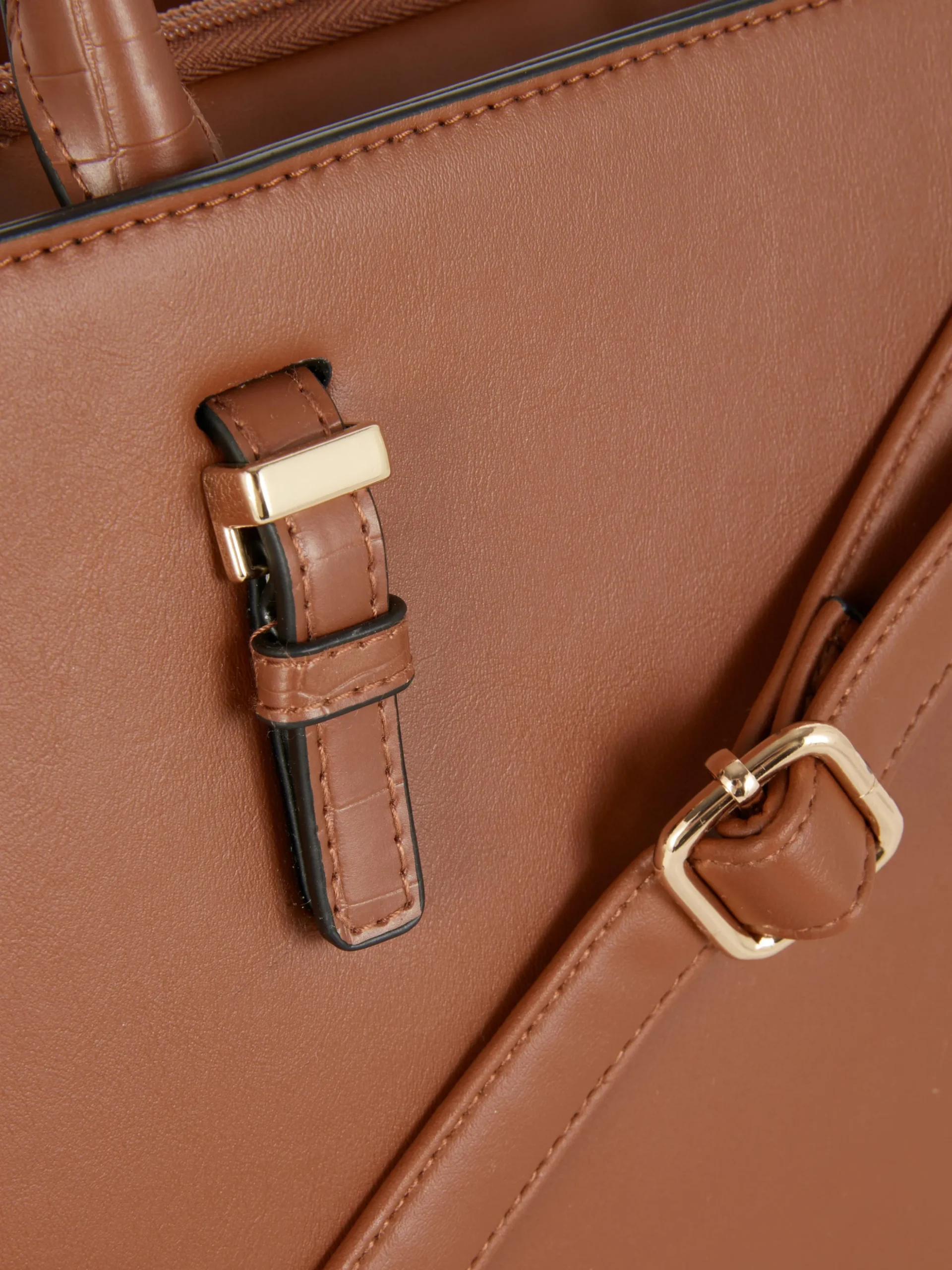 Sac Fourre-tout à Pochette Amovible En Simili Cuir