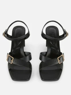 Sandales à Talons Et Brides Croisées