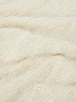 Serviette De Bain Côtelée Texturée
