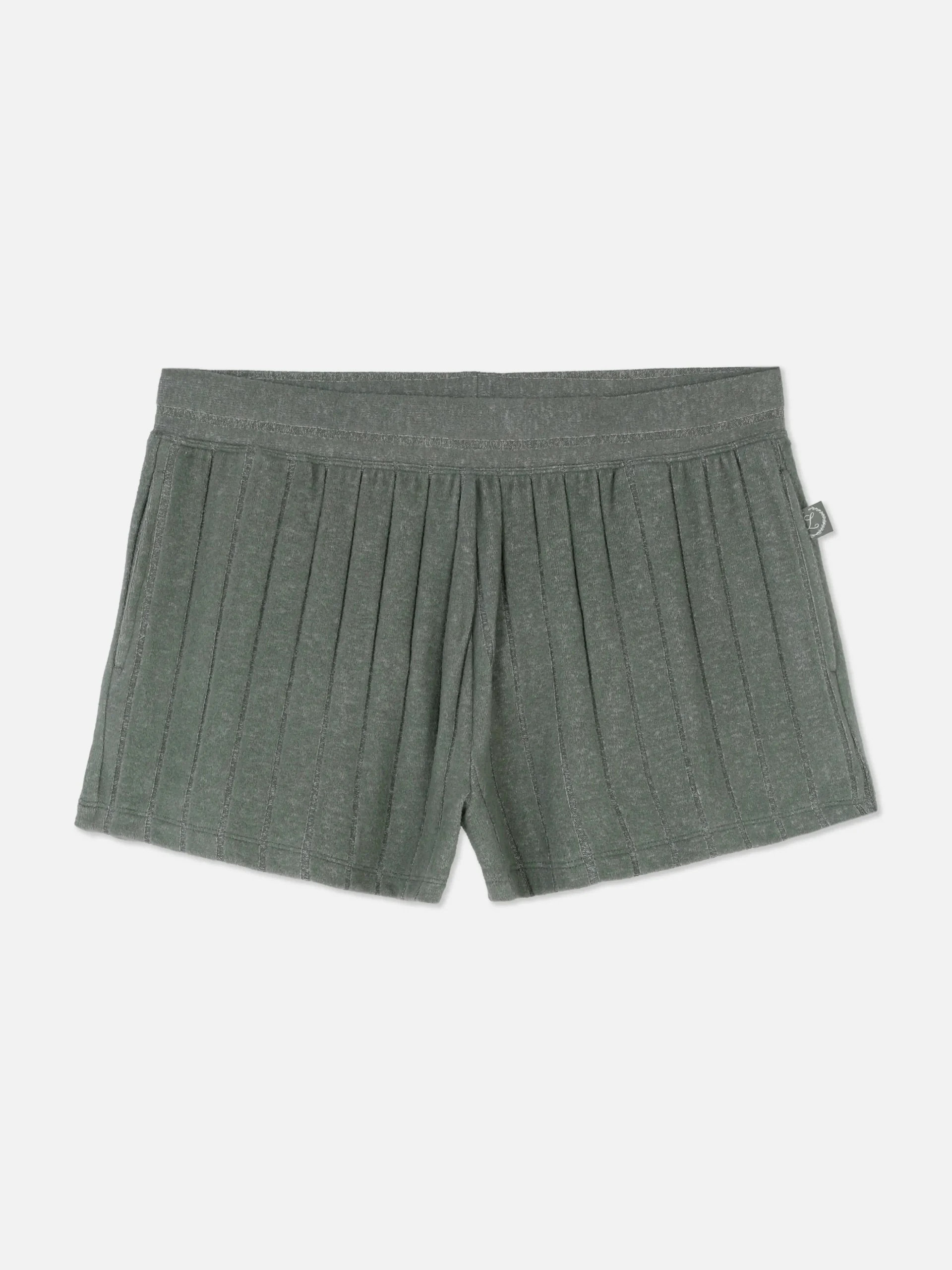 Short De Pyjama Plissé Ultra-doux