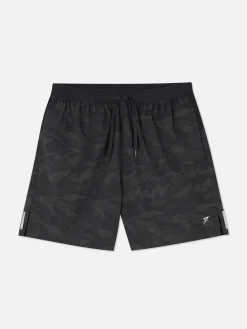 Short De Sport à Motifs Réfléchissants