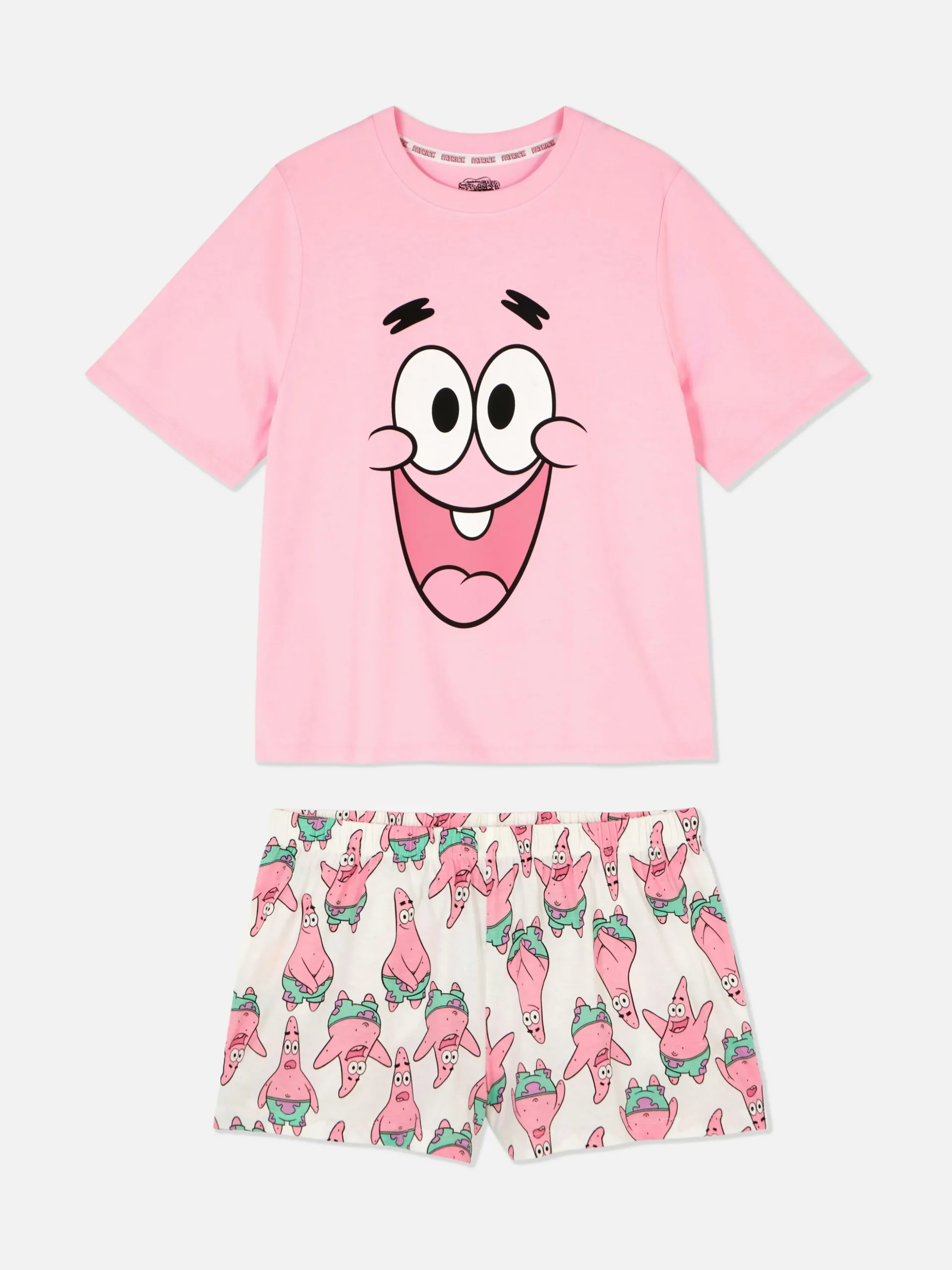Short Et T-shirt Femme Bob L'éponge Patrick étoile De Mer Pour Toute La Famille