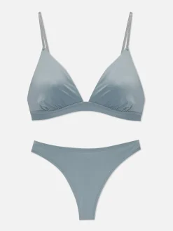 Soutien-gorge Triangle Et String En Microfibre