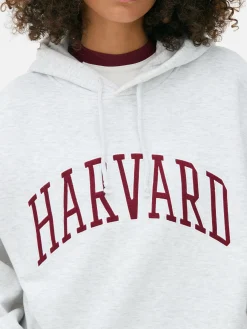 Sweat à Capuche Brodé Harvard