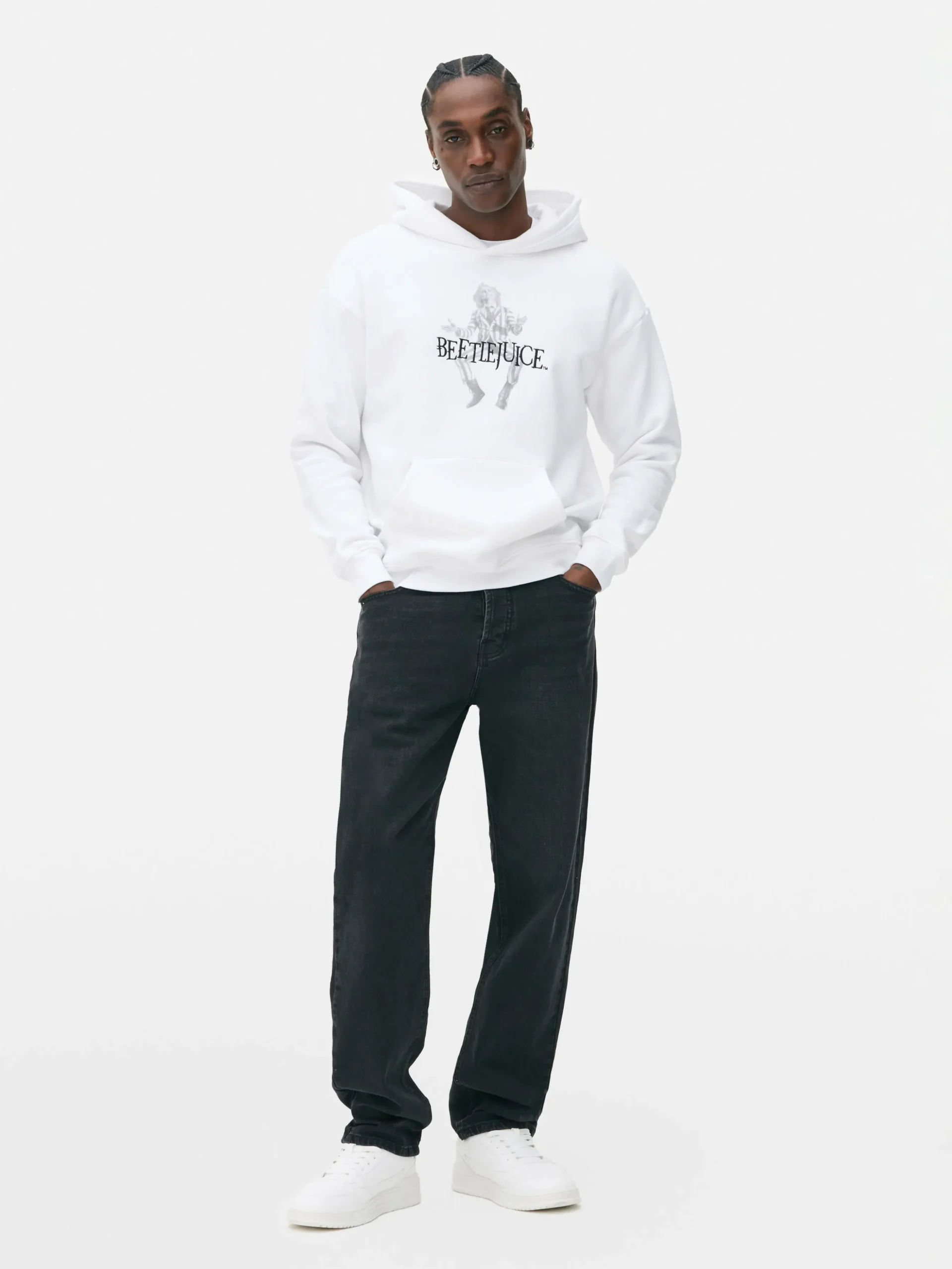 Sweat à Capuche Graphique Personnage Beetlejuice