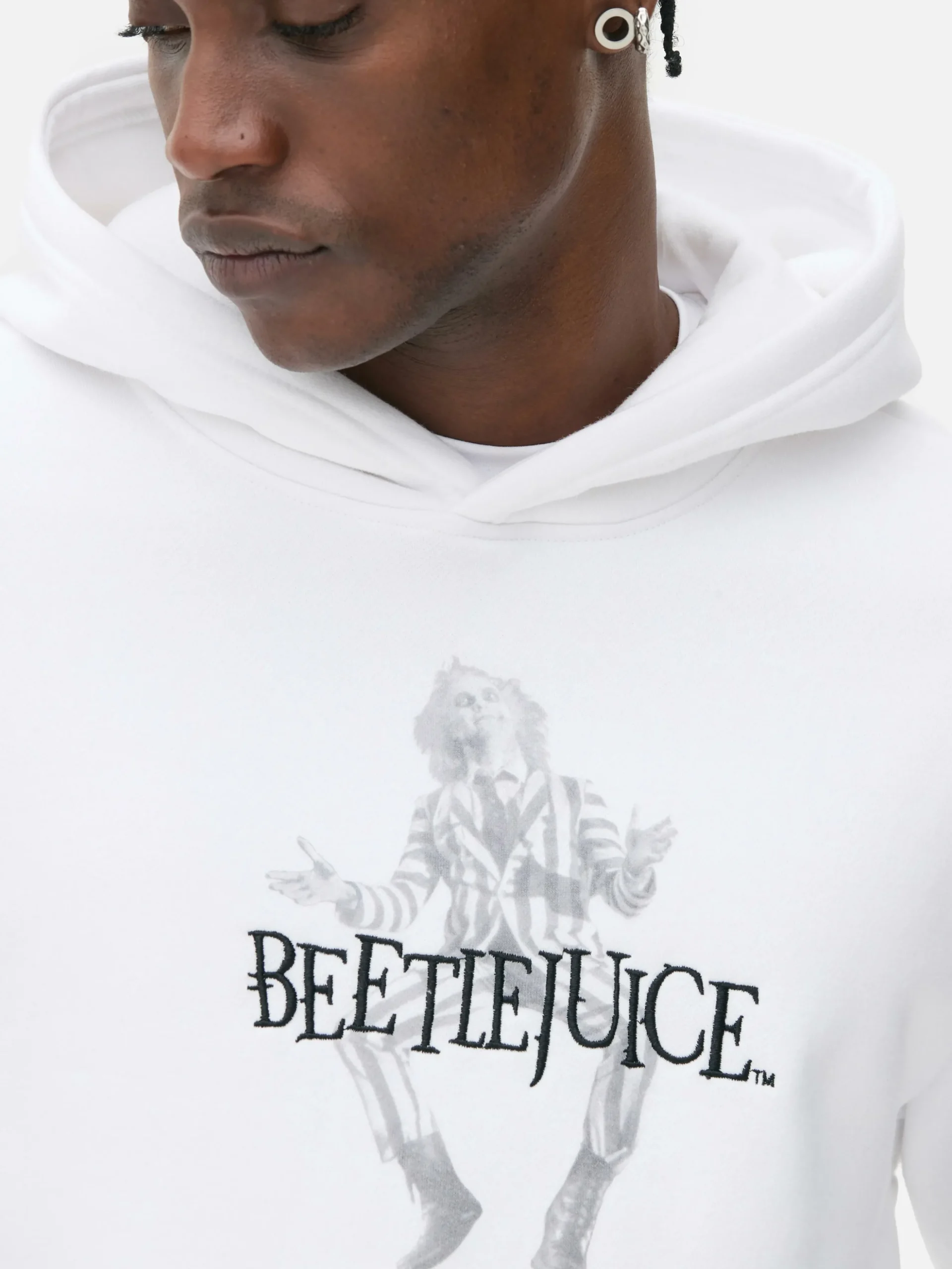 Sweat à Capuche Graphique Personnage Beetlejuice