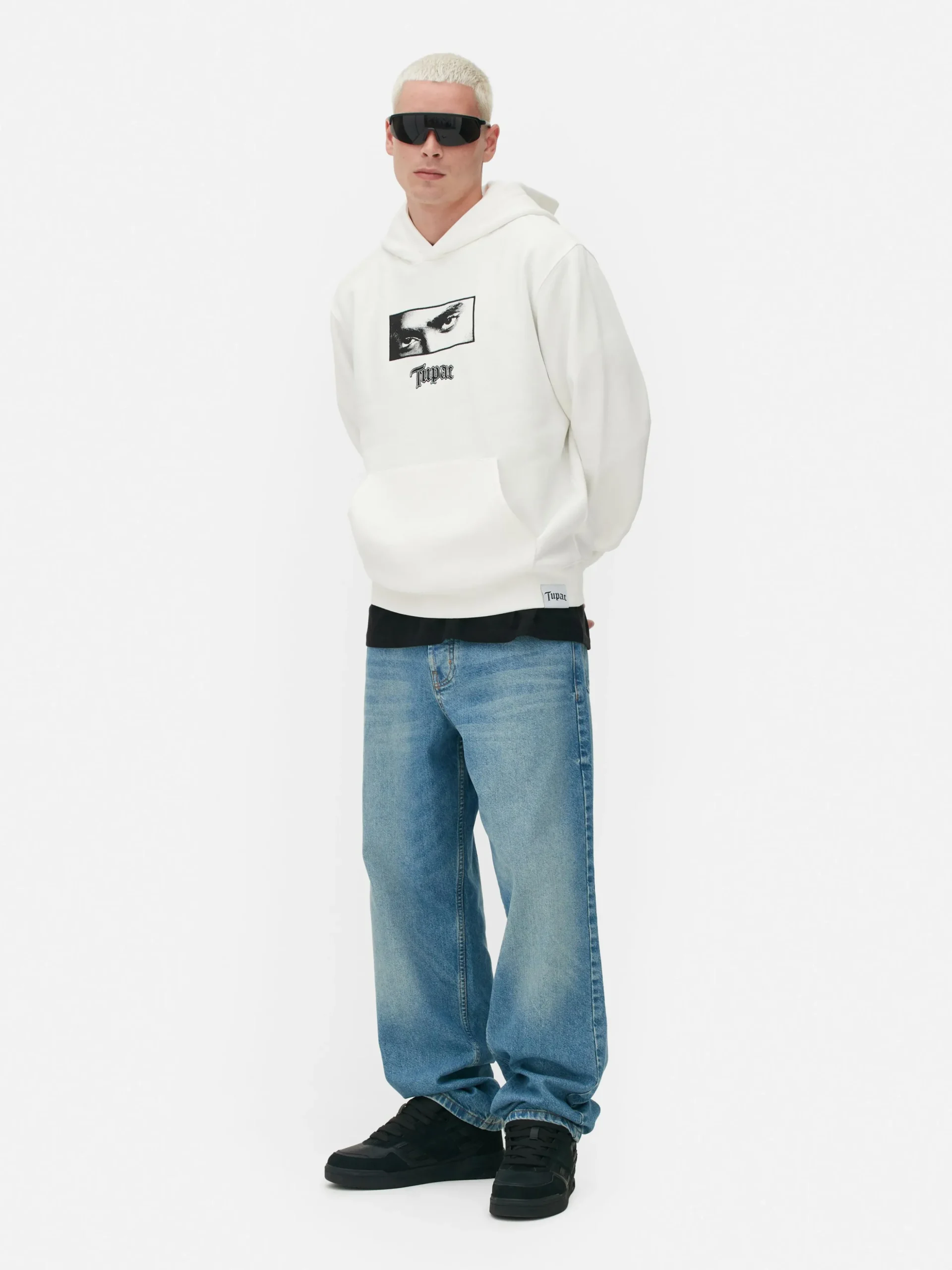 Sweat à Capuche Graphique Tupac