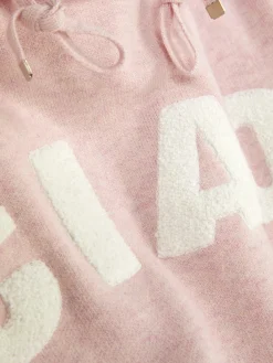 Sweat à Capuche Tricoté à Message