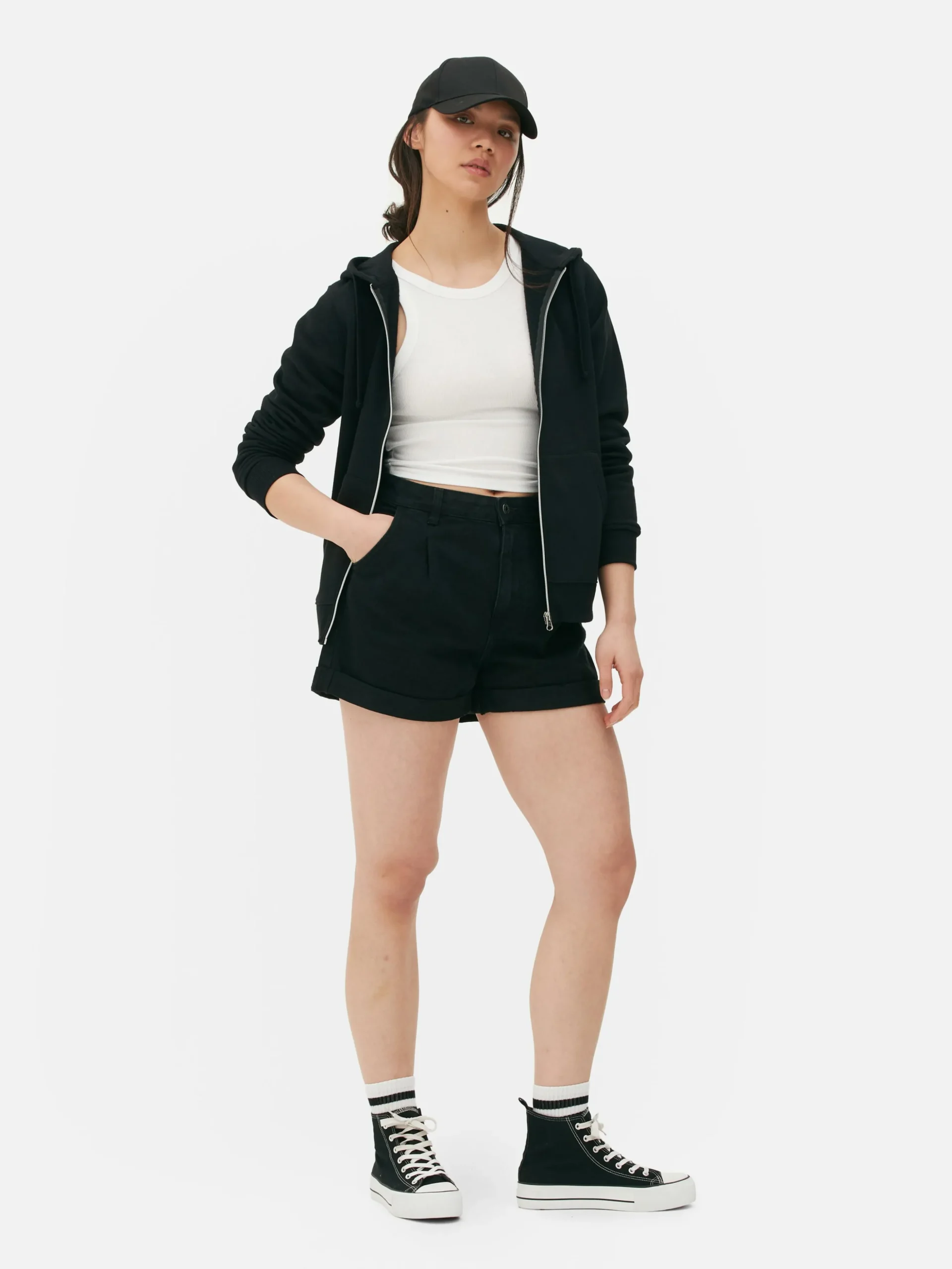 Sweat à Capuche Zippé Essential