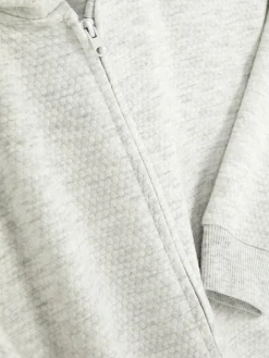 Sweat à Capuche Zippé Texturé Ado