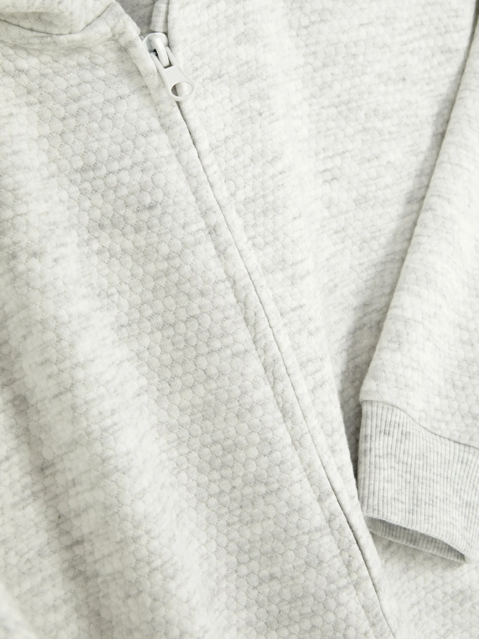 Sweat à Capuche Zippé Texturé Ado