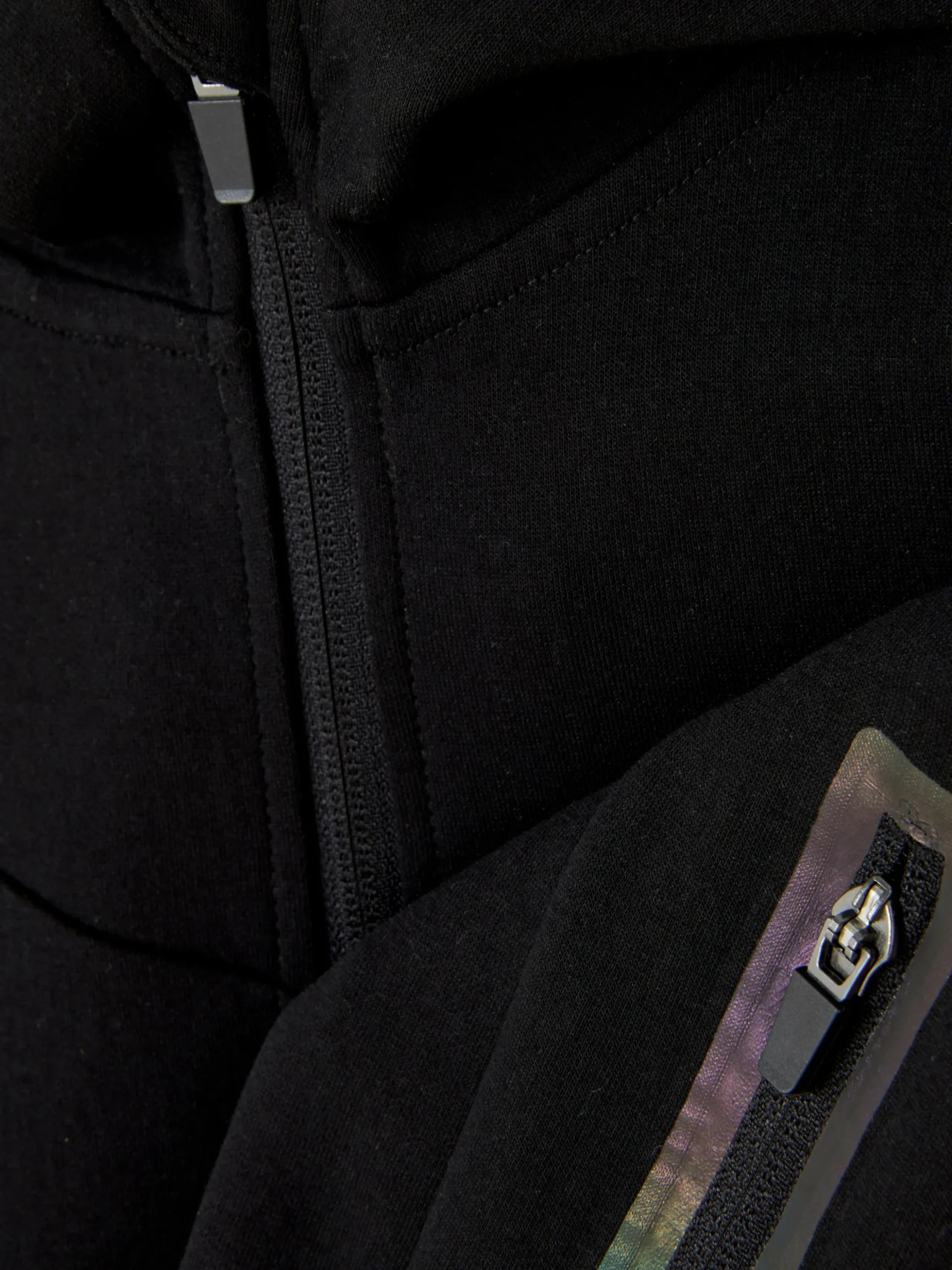 Sweat Zippé Contrecollé à Capuche à Coordonner