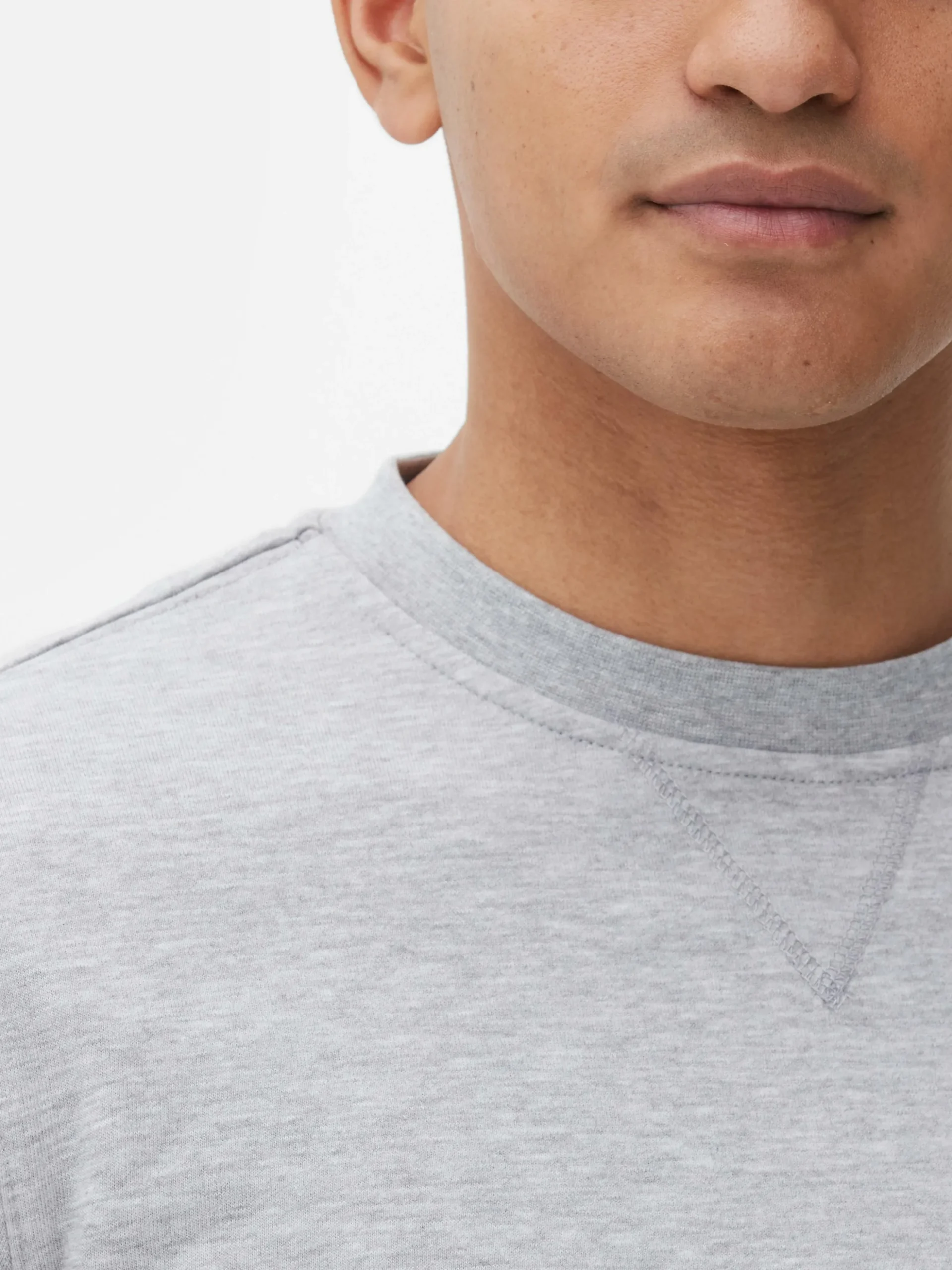 Sweat-shirt à Col Ras-du-cou