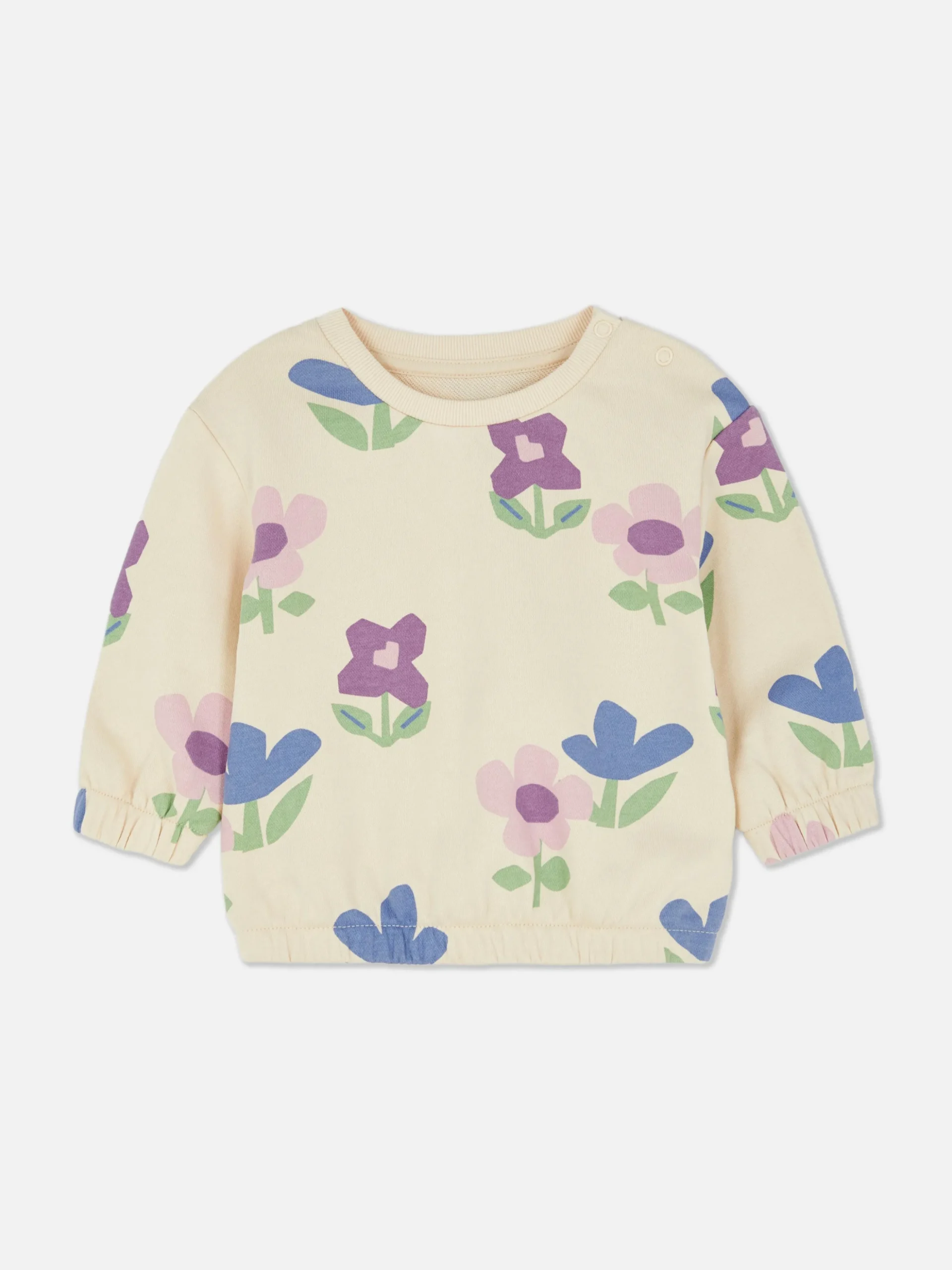 Sweat-shirt à Col Ras-du-cou à Coordonner