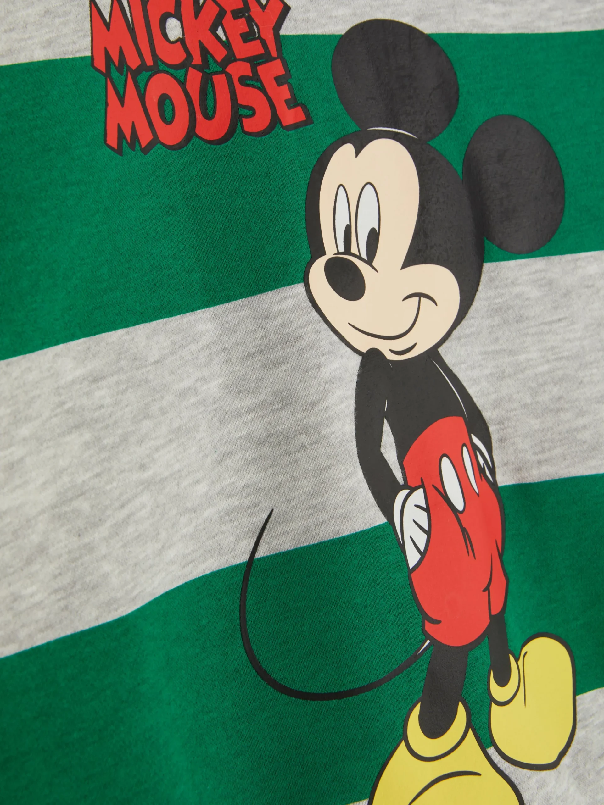 Sweat-shirt à Col Ras-du-cou Et Rayures Disney Mickey Mouse