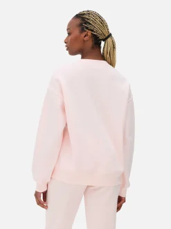 Sweat-shirt à Col Ras-du-cou Avec Message