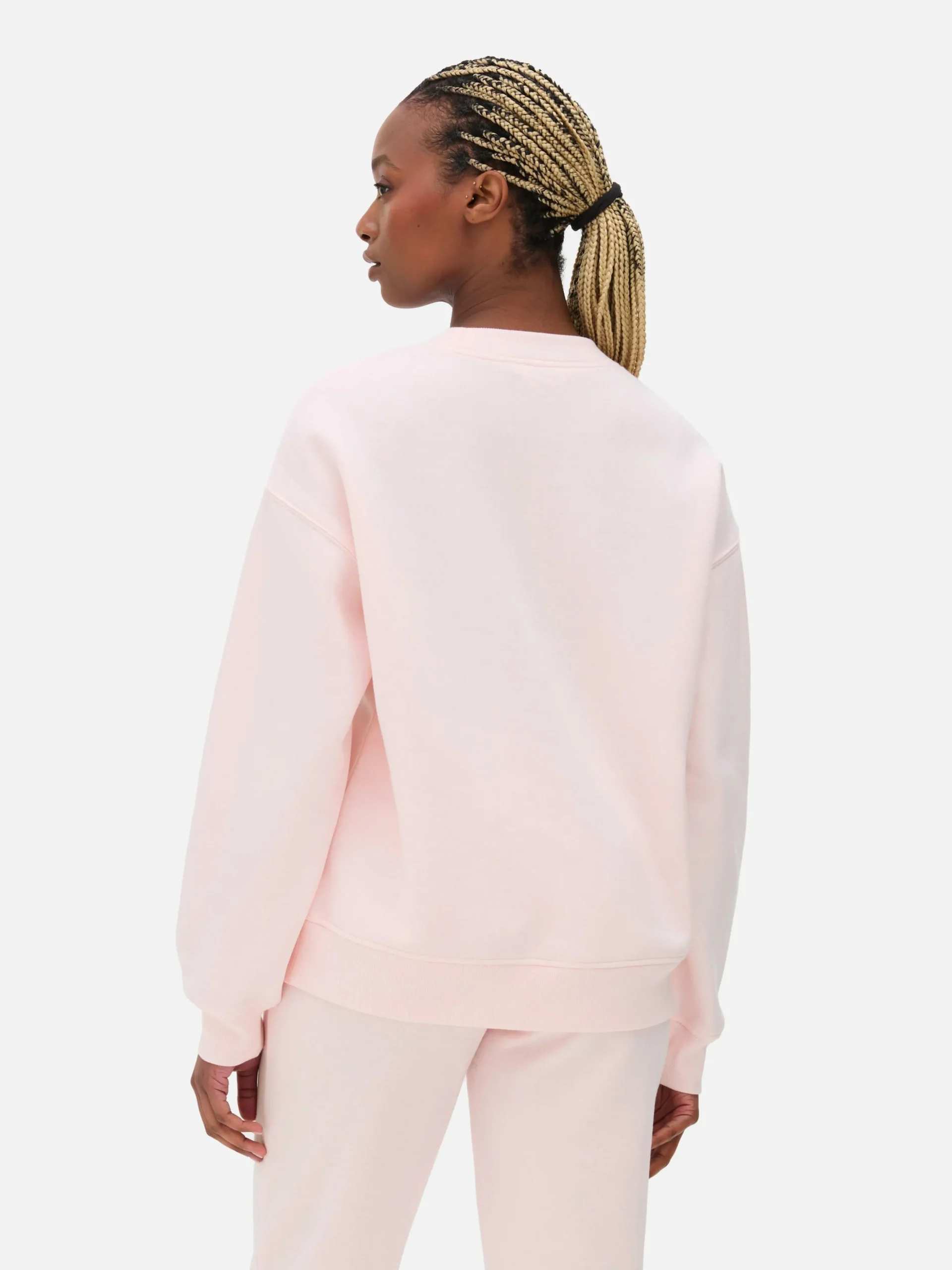 Sweat-shirt à Col Ras-du-cou Avec Message