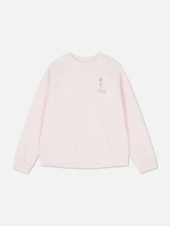 Sweat-shirt à Col Ras-du-cou Avec Message