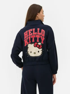 Sweat-shirt à Col Zippé Hello Kitty