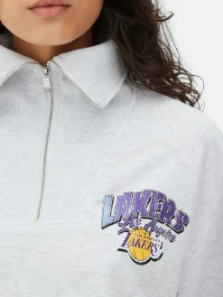 Sweat-shirt à Col Zippé NBA Los Angeles Lakers à Coordonner