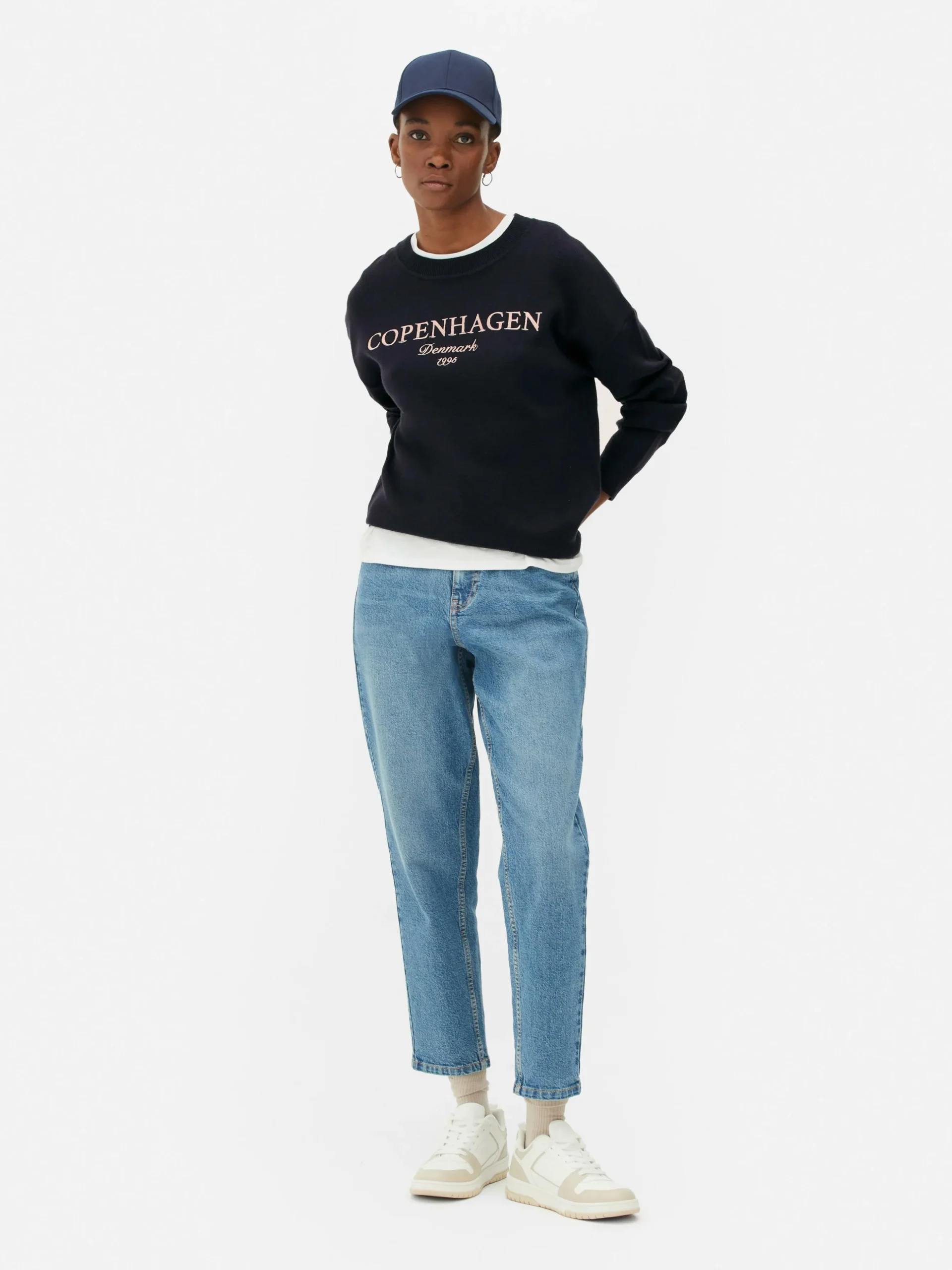 Sweat-shirt à Message Sur Le Devant