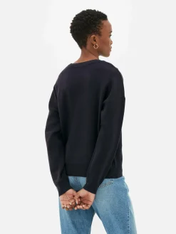 Sweat-shirt à Message Sur Le Devant