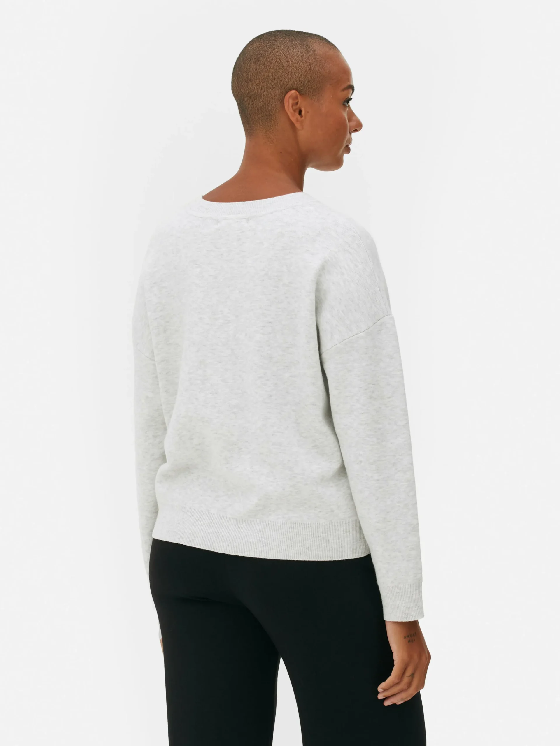 Sweat-shirt à Message Sur Le Devant