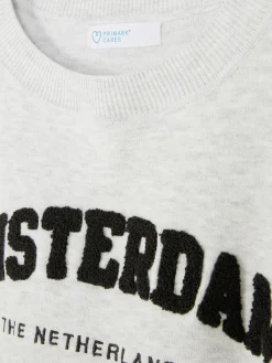 Sweat-shirt à Message Sur Le Devant