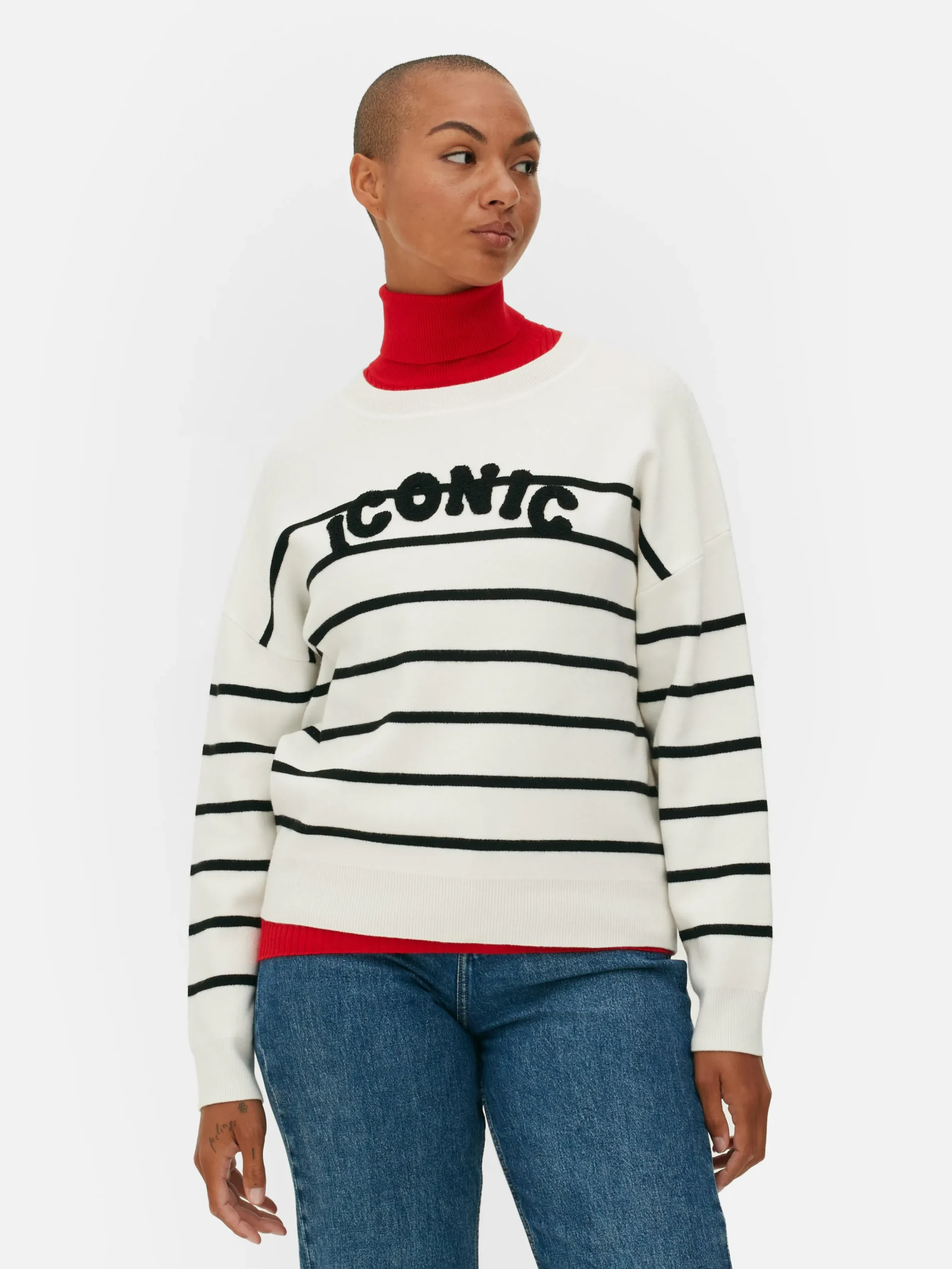 Sweat-shirt à Message Sur Le Devant