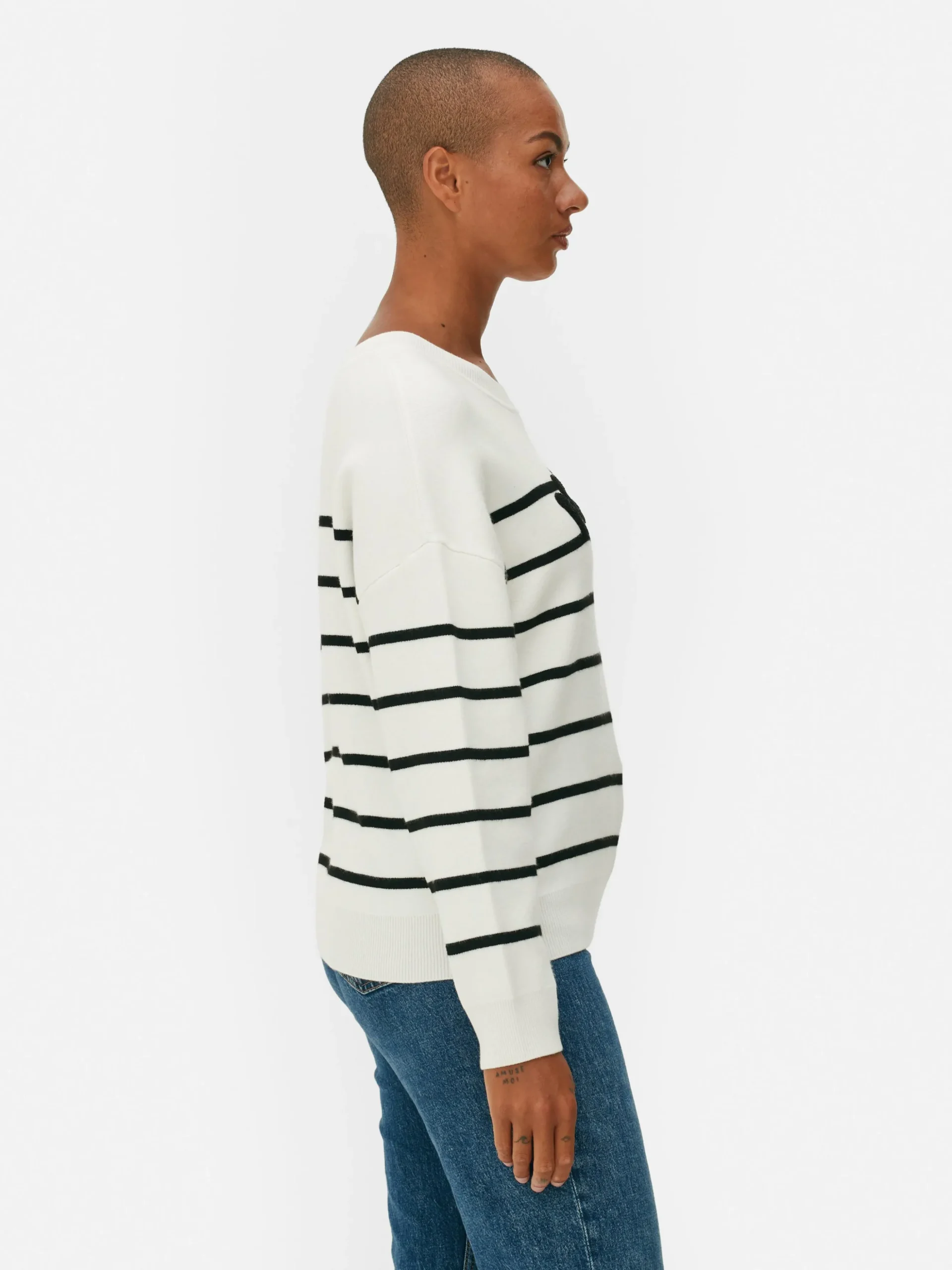 Sweat-shirt à Message Sur Le Devant