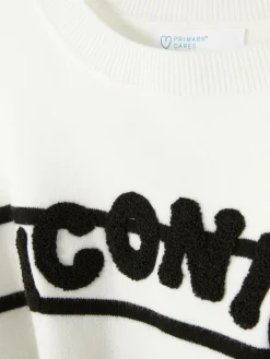 Sweat-shirt à Message Sur Le Devant