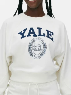 Sweat-shirt Coupe Droite Graphique à Coordonner Yale