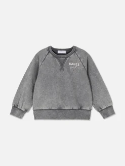 Sweat-shirt Délavé à L'acide