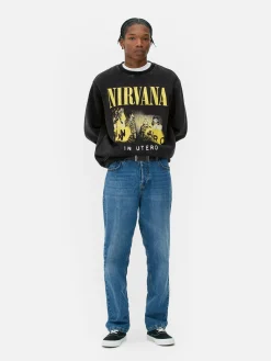 Sweat-shirt Délavé Nirvana