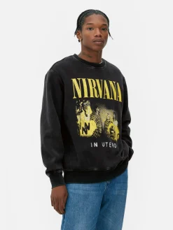 Sweat-shirt Délavé Nirvana