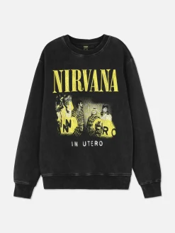 Sweat-shirt Délavé Nirvana