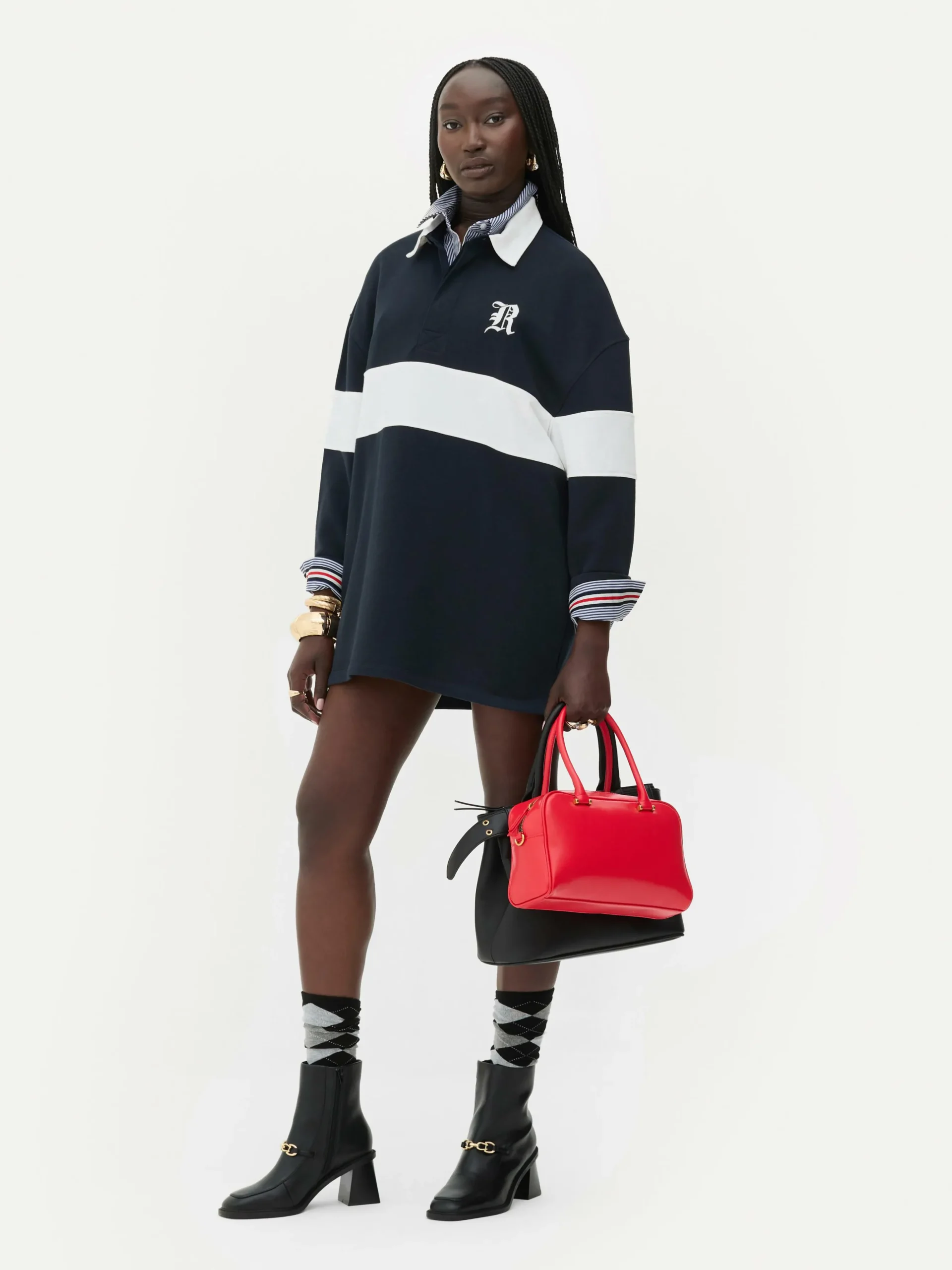 Sweat-shirt Façon Polo Oversize Rita Ora